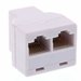 Adaptor 1xRJ11(6P4C) mama la 2x RJ11(6P4C) mama, alb Well